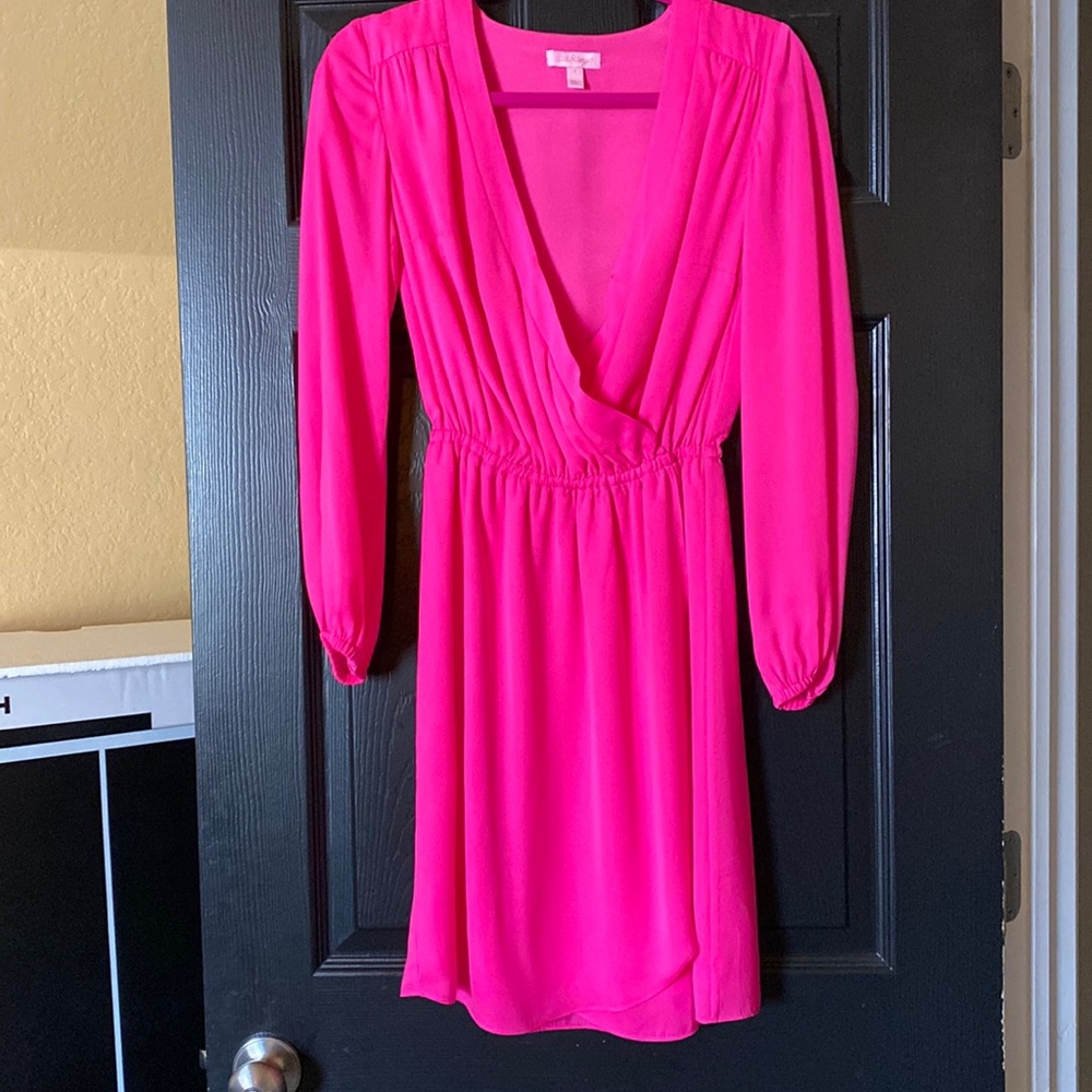 Long sleeve mini dress